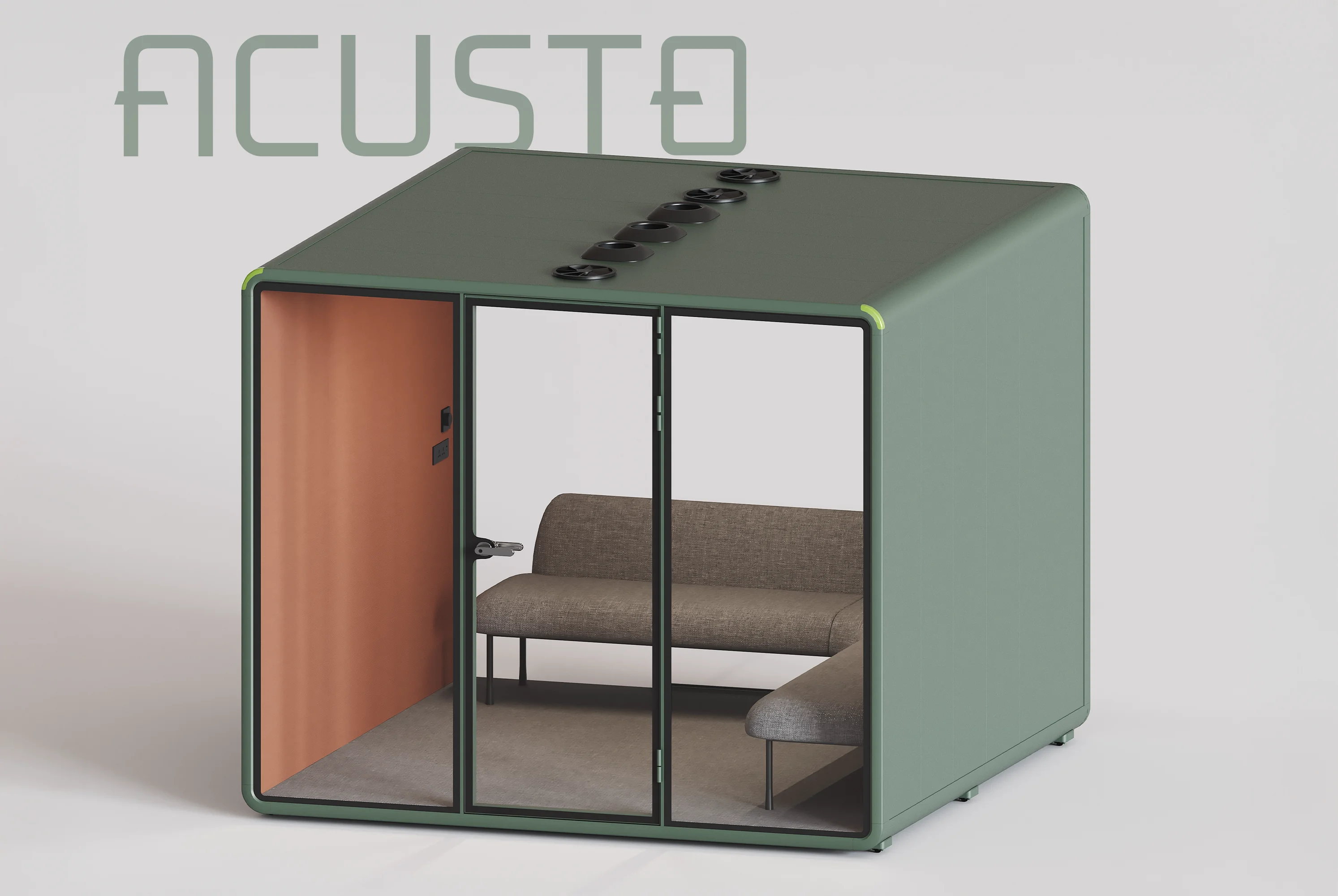 Cabine acustiche per ufficio, modello XL per 6 persone