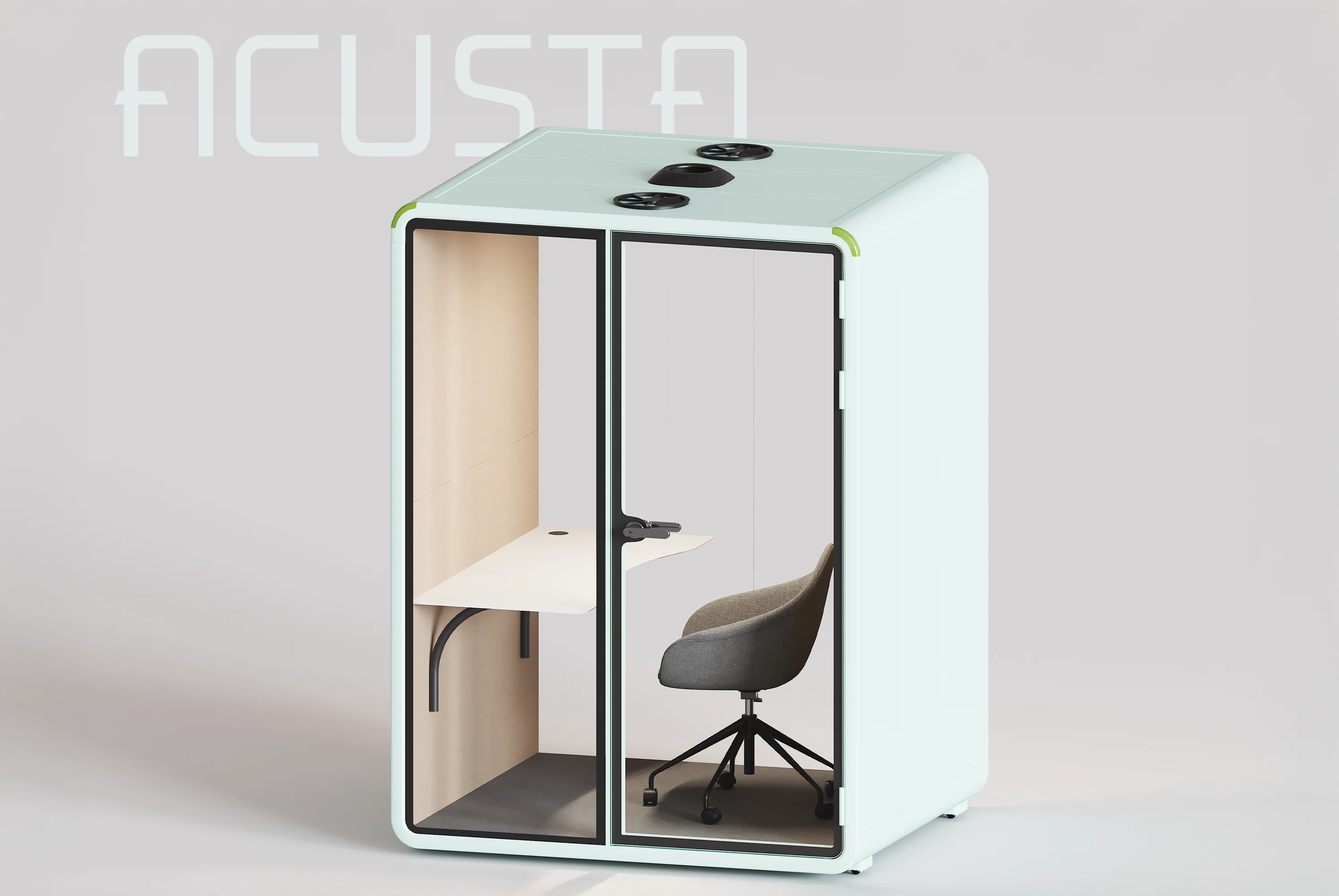 Cabine acustiche per ufficio, modello per videochiamate