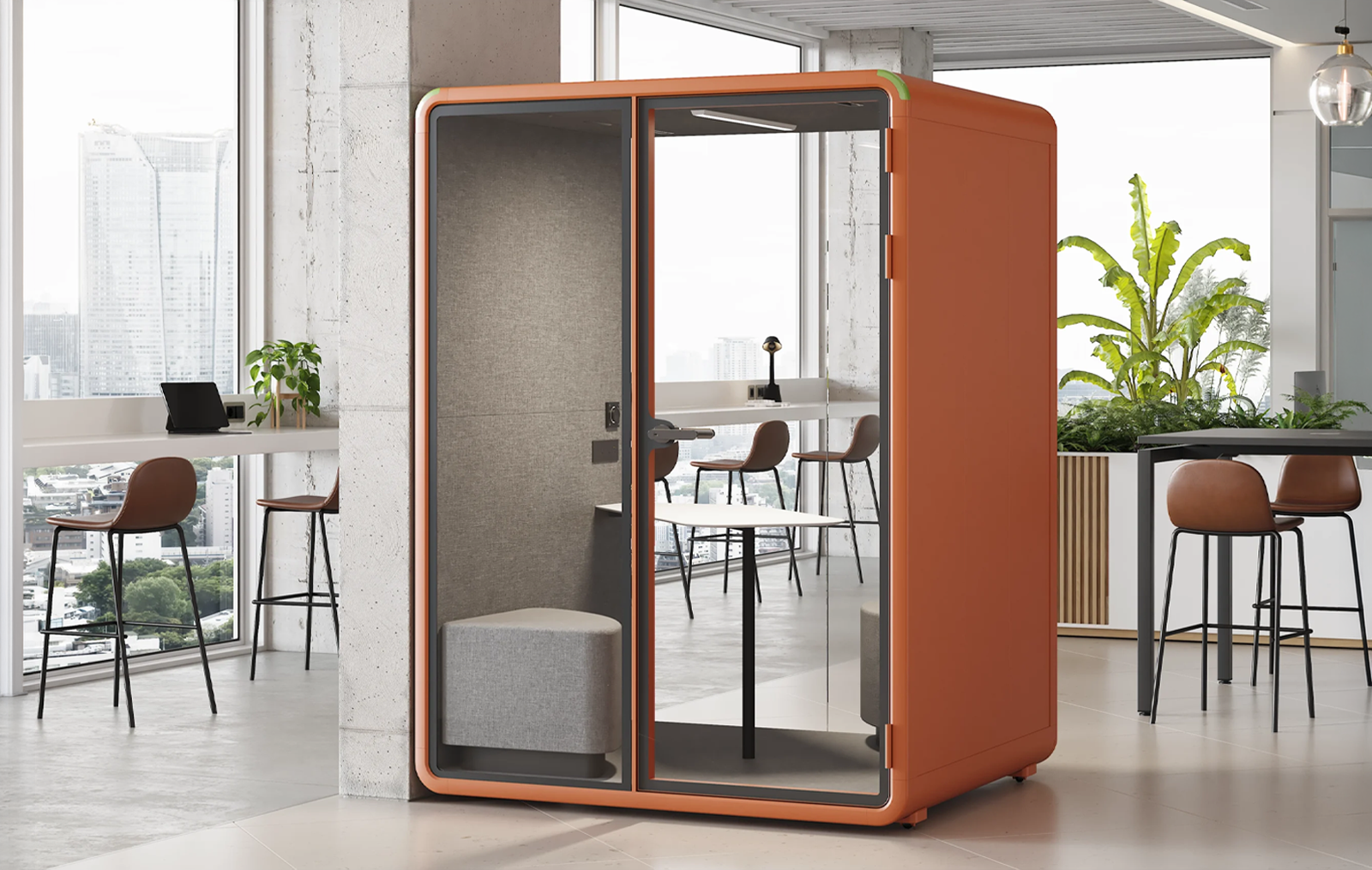 Ambiente reale di cabine acustiche