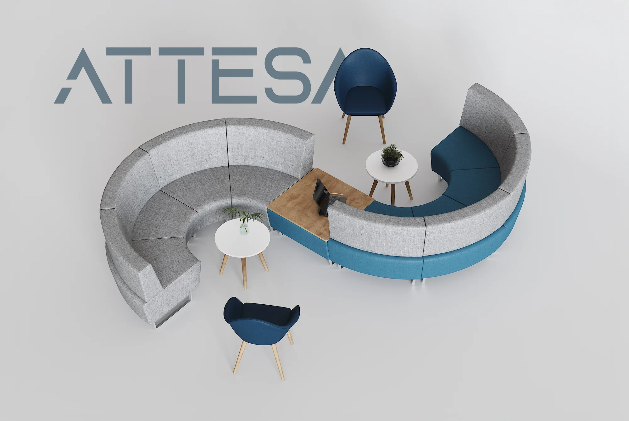 Poltrone d'attesa modulari