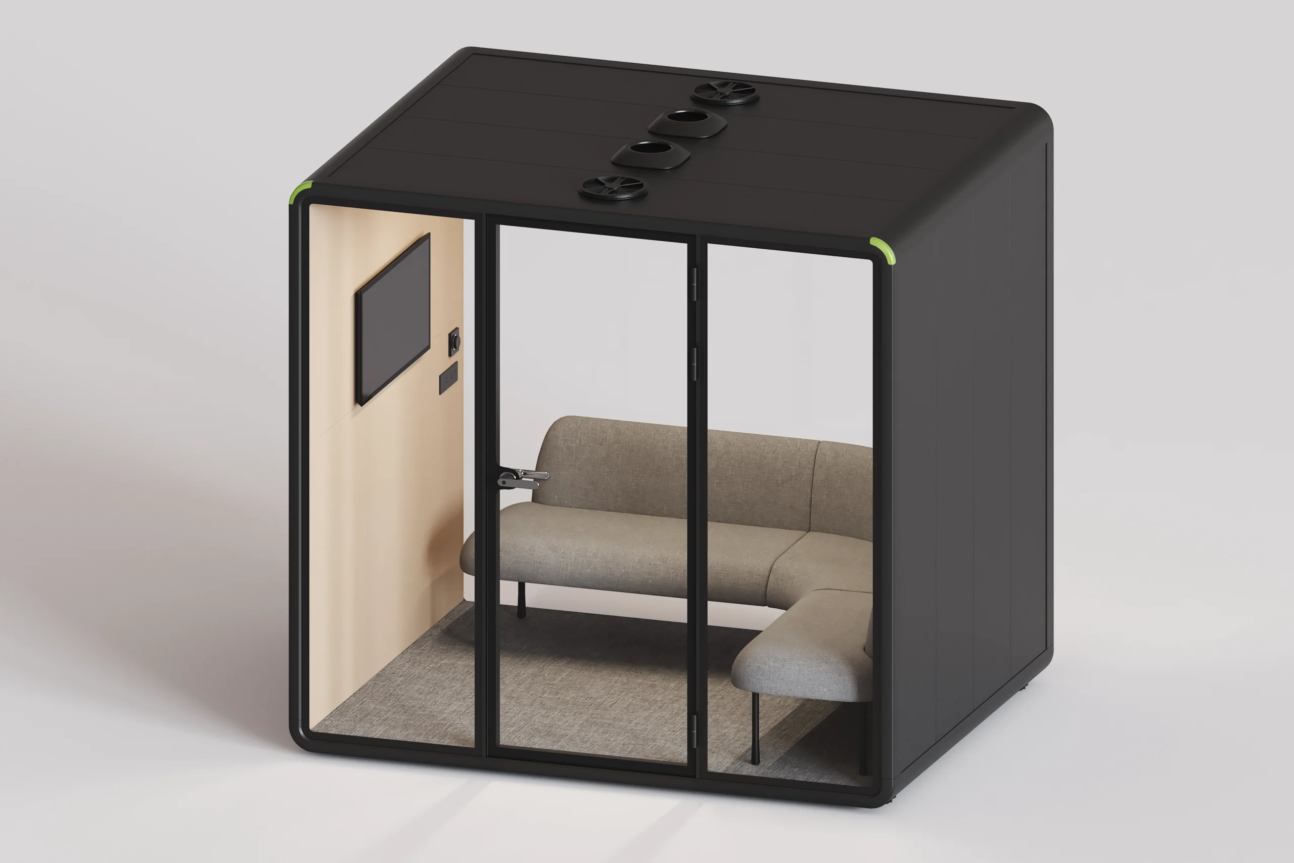 Interno della cabina Acusto modello L