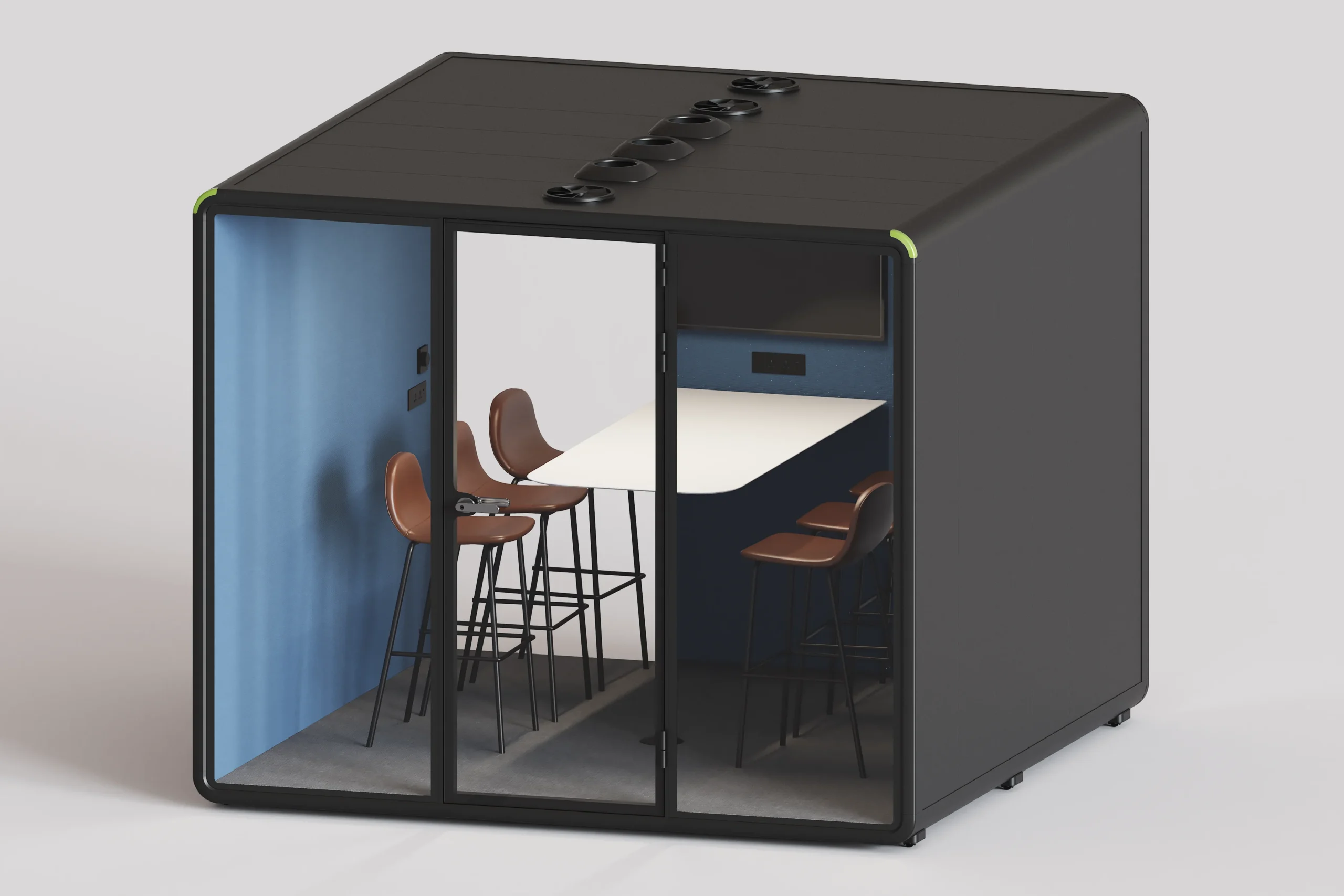 Interno della cabina Acusto modello XL