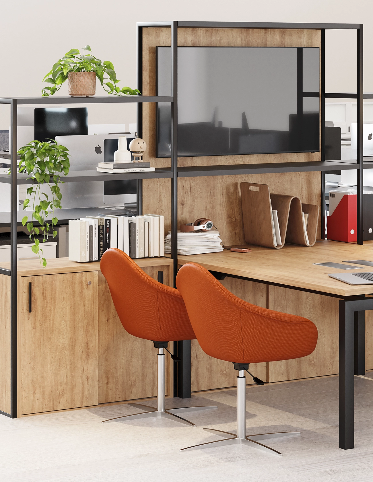 Linea Filio, composizione di libreria modulare