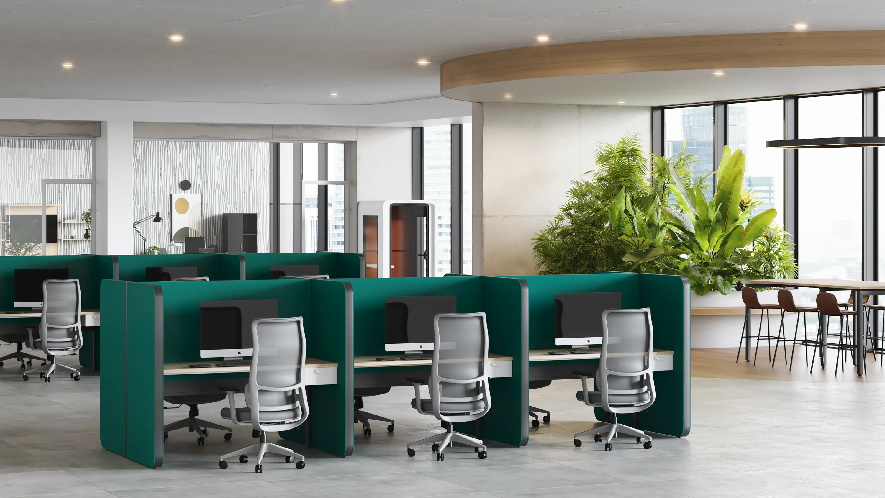 Open space con pannelli Setto