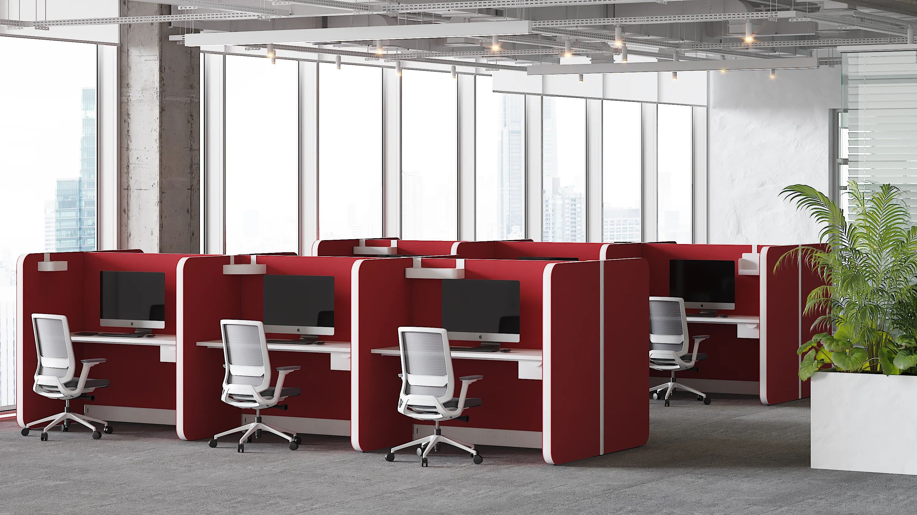 Composizione modulare Setto in ufficio