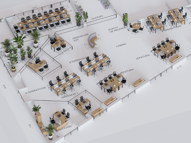 2D and 3D layout