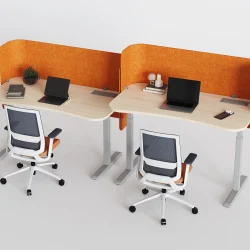 Livello     Escritorios con altura ajustable y minimamparas que le darán un toque de color a la oficina.     Ver más